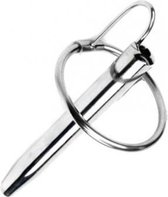 Holle Penisplug 8 mm RVS met 28 mm penisring