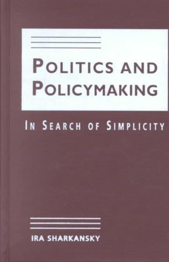 Politics and Policymaking - cover