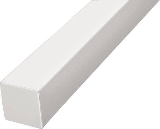 Paal hardhout zonder punt wit geverfd ( x 7 x 275 cm) | bol.com
