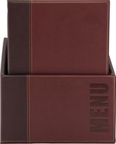 Boîte à cartes de menu Trendy Vin Red - ensemble de 20 dossiers de menu