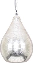 Oosterse Hanglamp Haifa Zilver Ø 23 x 35cm Handgemaakt