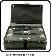 Vagabond-Combi-Hang-up-Toilettas-Deluxe Holdall "Jolly Roger" 5786-afmeting 26 x 7 x 23 cm.