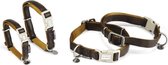 Beeztees Soft Touch - Halsband Hond - Bruin - 45-70x2,5 cm