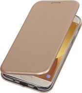 Goud Premium Folio Wallet Hoesje voor Samsung Galaxy J5 2017