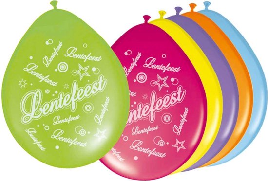 Lentefeest Ballonnen - 30m - 8 stuks