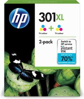 HP 301XL - Inktcartridges / Kleur / Hoge Capaciteit / Dual-Pack