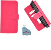 Pearlycase® roze hoes wallet book case voor Samsung Galaxy J7 2018