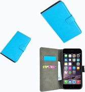 Geschikt voor Apple iPhone SE Wallet Bookcase hoesje Turquoise
