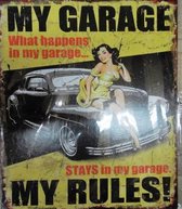 My garage my rules bord | GerichteKeuze