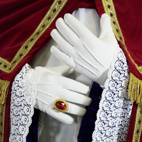Handschoenen wit katoen dik luxe (mt XL) | bol.com