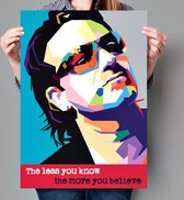 Affiche Pop Art Bono - U2