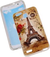 Eiffeltoren TPU Cover Case voor Huawei Y625 Cover