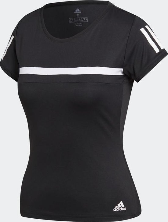 adidas Club Tee - Tennis shirt Dames - Black | bol.com