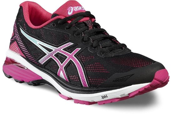Asics GT-1000 5 Hardloopschoenen - Maat 40 - Vrouwen - zwart/roze/blauw |  bol.com