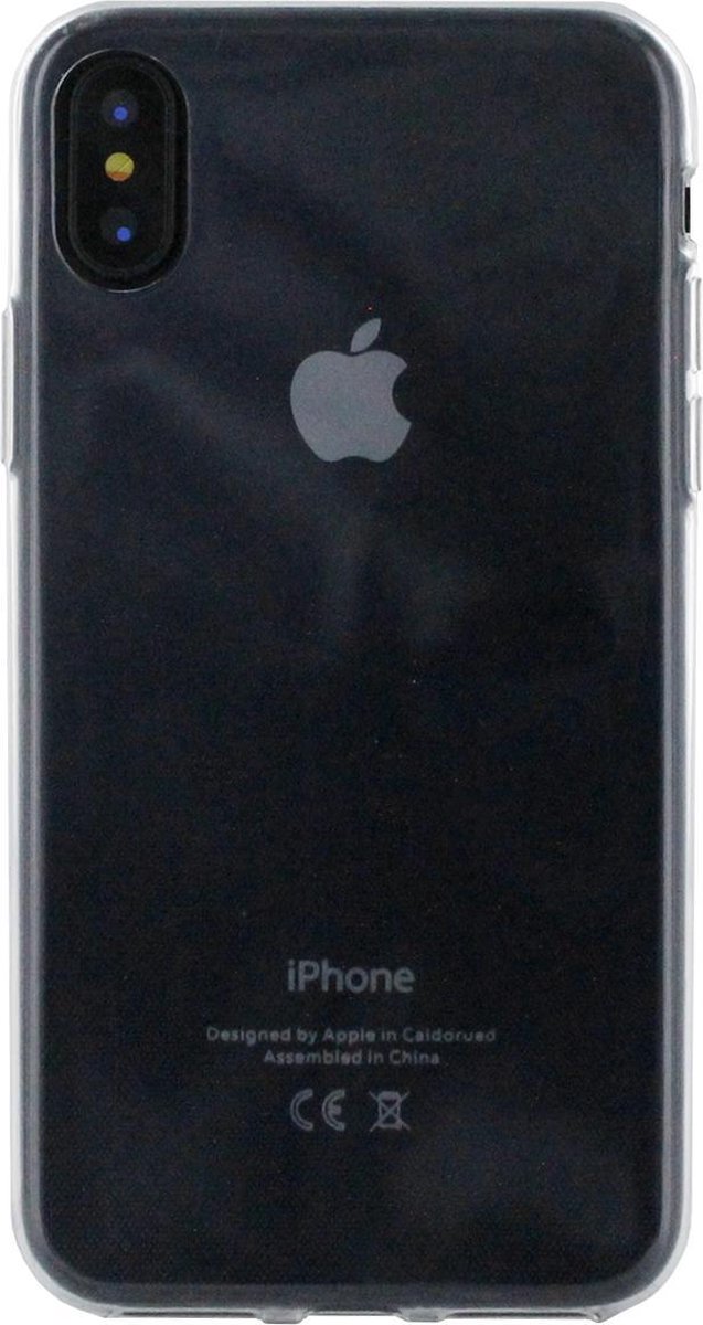 iPhone X Blanco Softcase Transparant