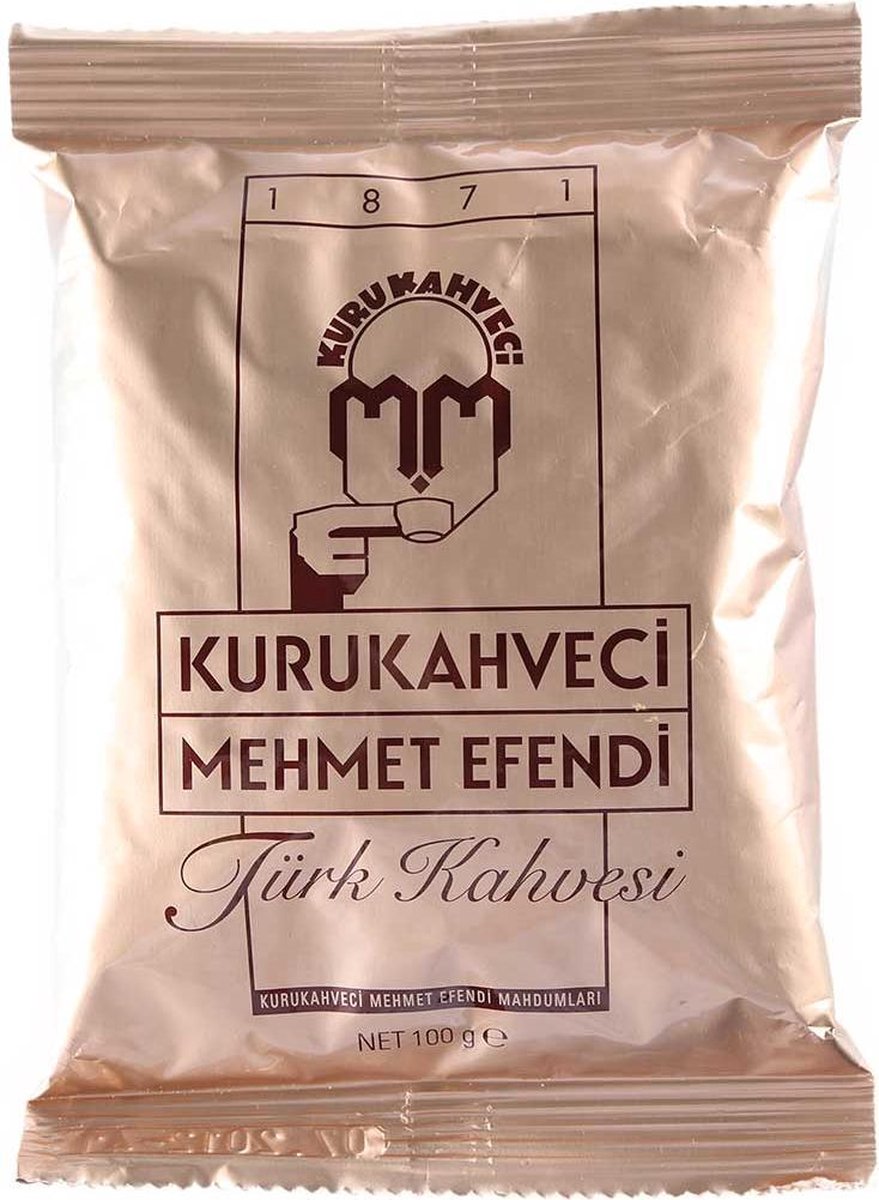 Turkse Koffie Kurukahveci Mehmet Efendi - Gemalen Koffie - 100 Gram - Turkse Koffie