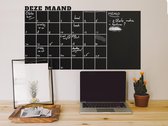 Krijtbordsticker 'Maandplanner'