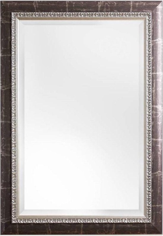 Art Mirror Brown Bosa - Miroir - Bois - 77x67 cm - Argent