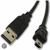 Caliber CLUSB01 - USB kabel naar mini-USB - 0.5 m - Zwart