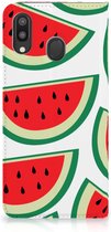 Geschikt voor Samsung Galaxy M20 Flip Style Cover Watermelons