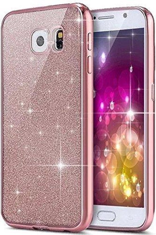 documentaire ik betwijfel het Geef energie Samsung Galaxy S6 glitters cover - Roze BlingBling | bol.com