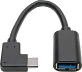 Tripp-Lite U428-06N-F-CRA USB Type-C to Type-A Adapter Cable (M/F) - Right Angle, 3.1, 5 Gbps, Gen 1, Thunderbolt 3, 6 in. TrippLite