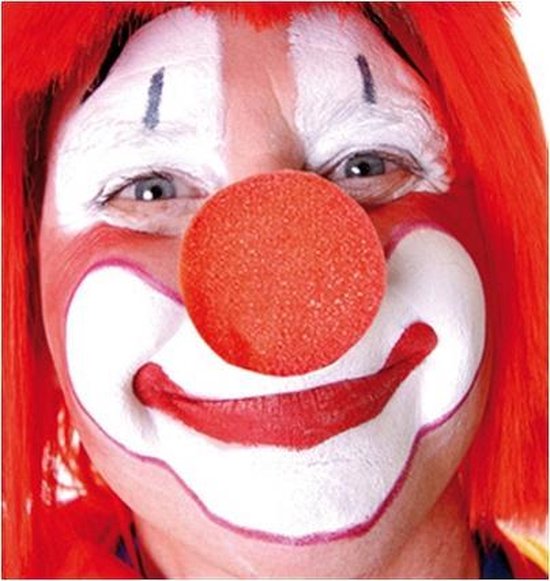 Clowns neus - 10x - rood - knijp foam - carnaval verkleed neus - kinderen/volwassenen