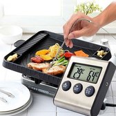 Digitale Voedselthermometer & Timer - Kookthermometer / Vleesthermometer / Oven Thermometer / Kernthermometer / BBQ Thermometer