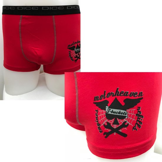 DICE Underwear Heren Boxer met print Motorheaven maat S