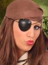 96x Piraat ooglapje plastic zwart