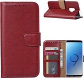 Xssive Hoesje voor Samsung Galaxy S9 - Book Case - Bordeaux Rood