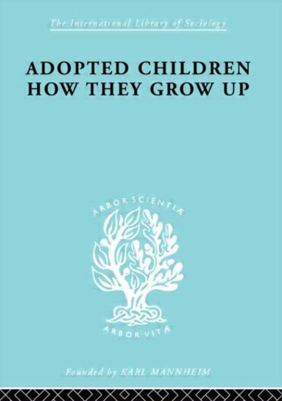 International Library of Sociology- Adopted Children Ils 123 - cover