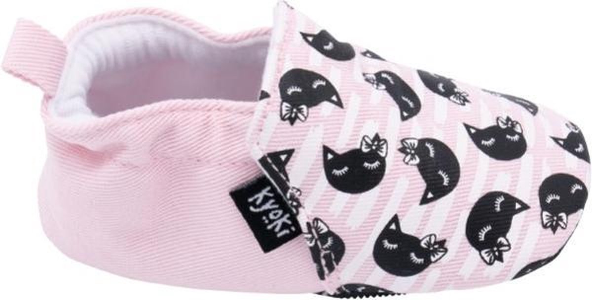 Kyoki Roze Baby Loopschoentjes met Antislip Zool - Poesjes
