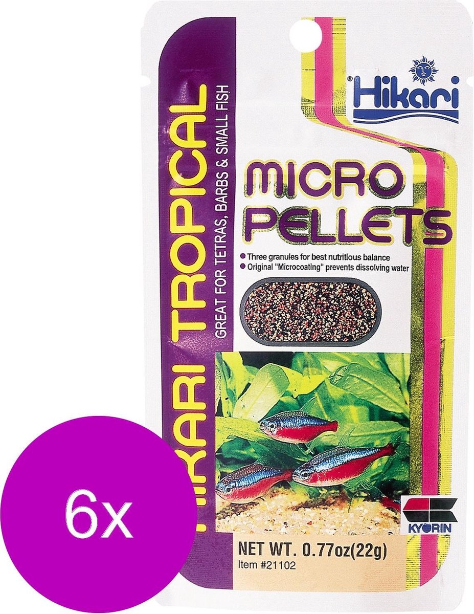 Hikari Micro Pellets - Vissenvoer - 6 x 22 g