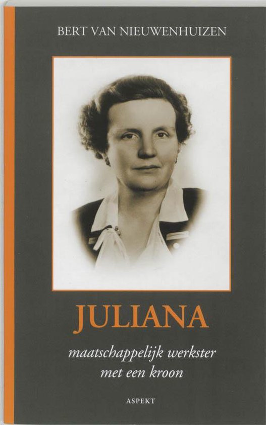 Cover van het boek 'Juliana maatschappelijk werkster' van Bert van Nieuwenhuizen