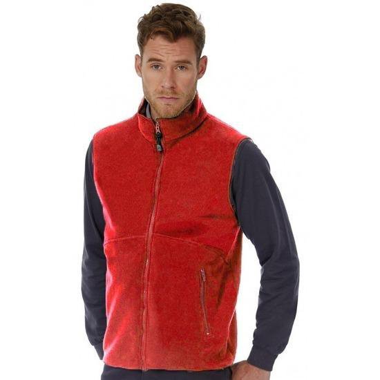 Gilet casual polaire grande taille rouge pour homme - Vêtements outdoor grande  taille... | bol.com