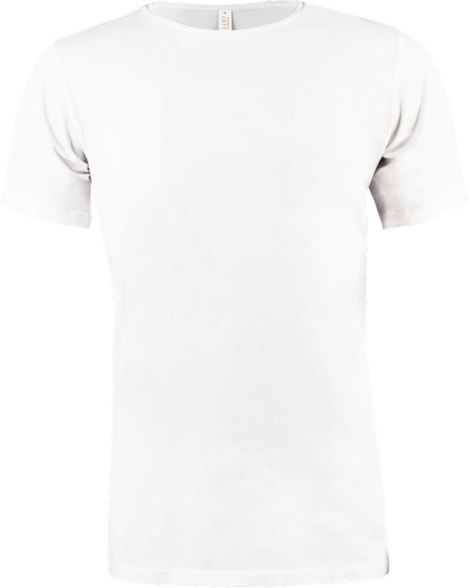 Muchachomalo Basiscollectie Light cotton Heren T-shirt - Wit - Maat XXL