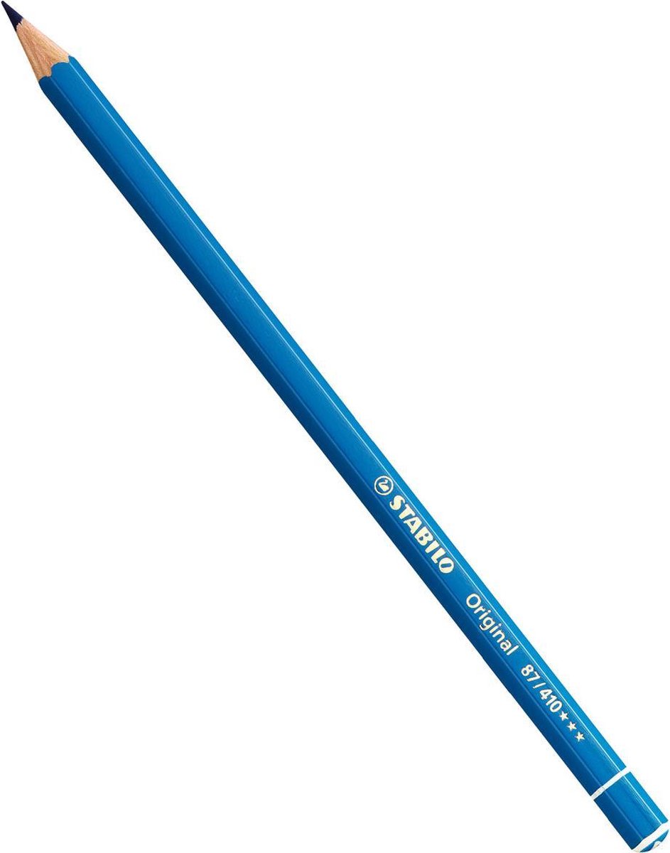 STABILO Original - Kleurpotlood - Voor Haarfijne Lijnen - Met Elastische Kern - azuurblauw donker - per stuk
