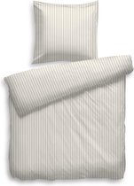 Dekbedovertrek DE Uni Stripe off-white - 100% Katoen-satijn