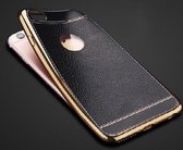 Apple Iphone 6 / 6S Flexibel cover hoesje zwart/goud