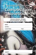 Urban Kiss Graffiti Theme Ruled Composition Notebook