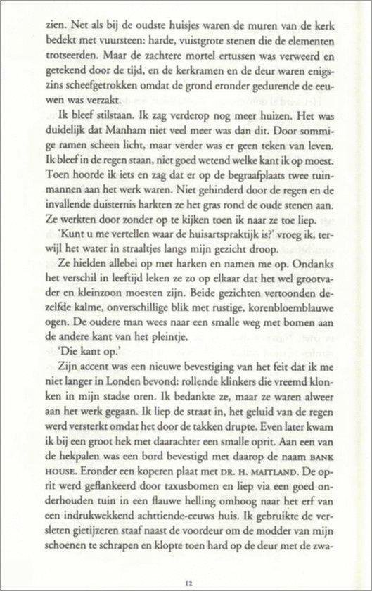 Pagina uit een boek met Nederlandse tekst en een enkele paragraaf die begint met 'Ik bleef stil staan.'