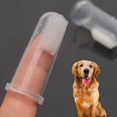 Brosse à dents pour chien - Brosse à dents pour Animaux - Brosse à dents à doigts - Hygiène du Chiens - Empêchez les odeurs et le tartre de la bouche de votre animal - 2 pièces