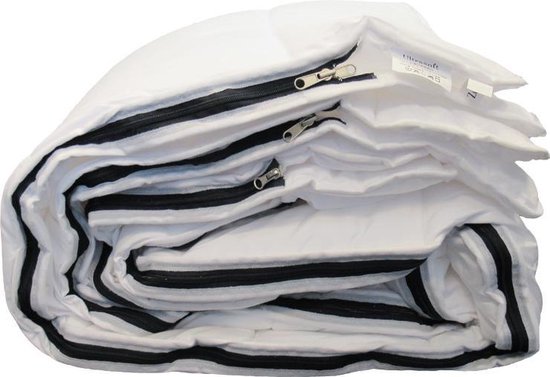 Luxe 4-Seizoenen Dekbed (met Rits) - Wasbaar - Eenpersoons - 140x220 cm - Strong Synthetic