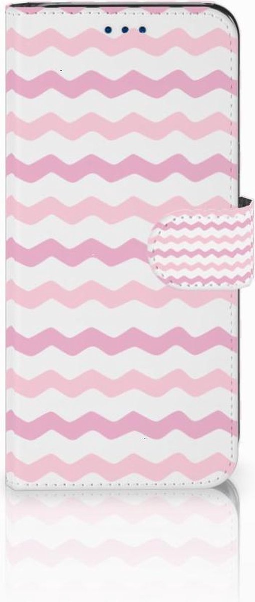 Boekhoesje voor Samsung Galaxy S8 Telefoon Hoesje Waves Roze