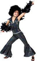 Verkleedpak disco glitter meisje Boogie Jumpsuit 152 - Carnavalskleding