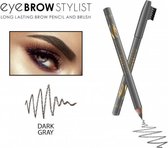 REVERS® Eye Brow Stylist Long Lasting Brow Pencil & Brush Dark Grey #04