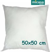 Micasa - Vulkussen - Binnenkussen - Voor kussenhoes - 50 x 50 cm - 1 stuks