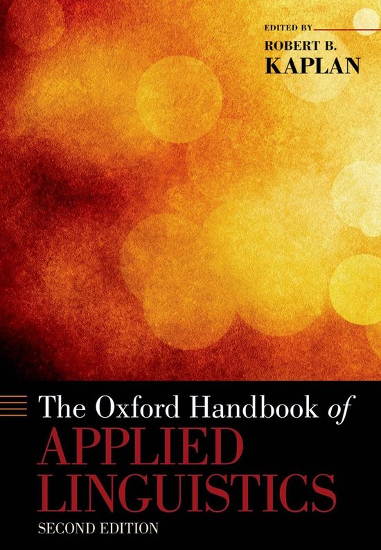 Oxford Handbooks - The Oxford Handbook of Applied Linguistic ... - cover