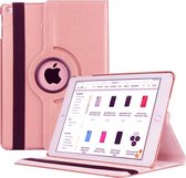 Apple iPad 9.7 (2018) / (2017) / Air Hoes 360 Graden Draaibaar Design Bookcase Rose Goud van GsmGuru - Multi-Stand en Rotatie Cover